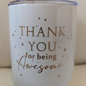 Stainless Thank You Mug New